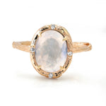 Moonstone Glow Ring Cocktail Ring Elisabeth Bell Jewelry