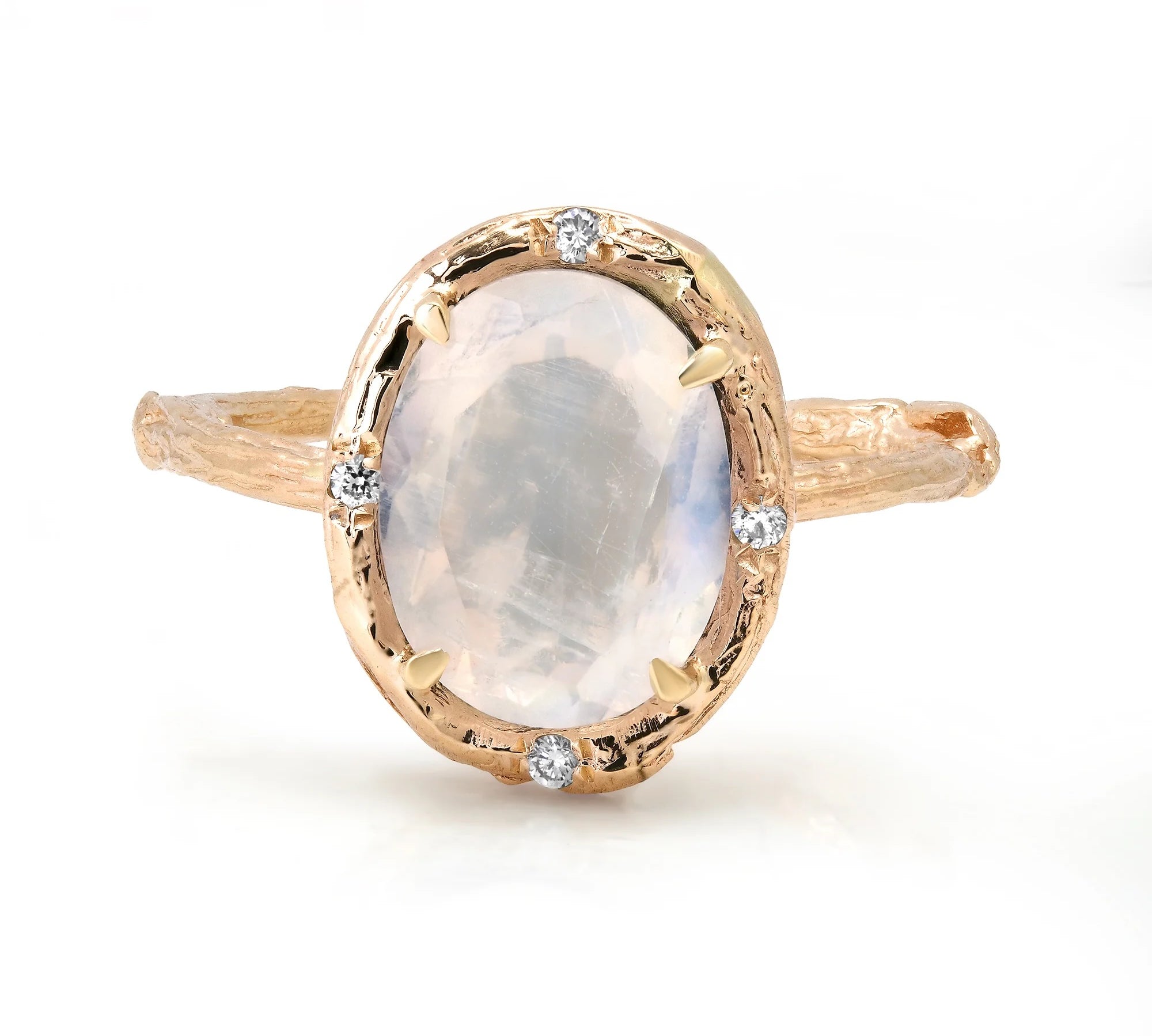 Moonstone Glow Ring Cocktail Ring Elisabeth Bell Jewelry