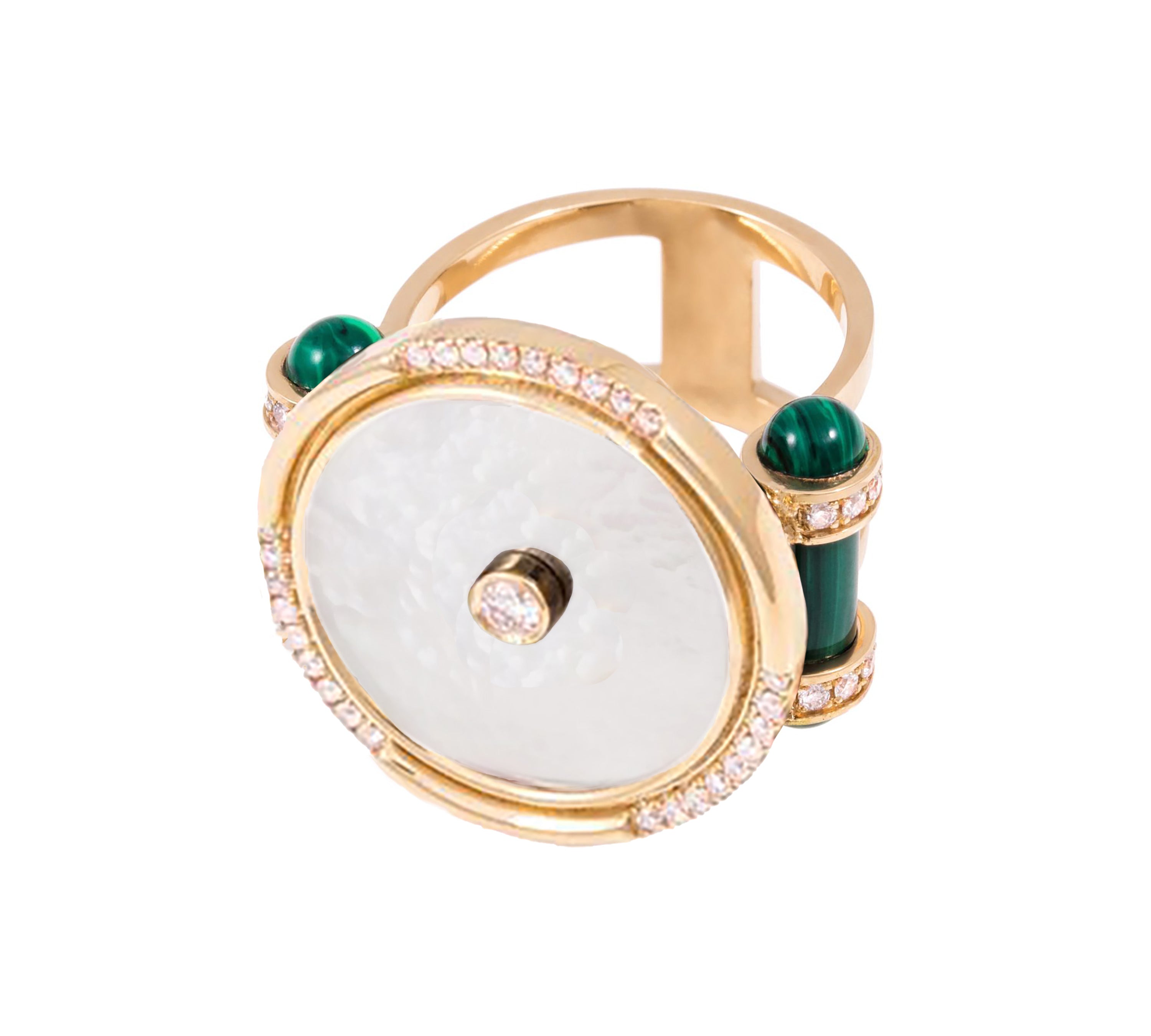 Amulet Round Cocktail Ring Cocktail Ring Latelier Nawbar