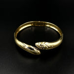 Claw Bangle with Sprinkled Diamonds, Sterling Silver Bangle MAE + LANG