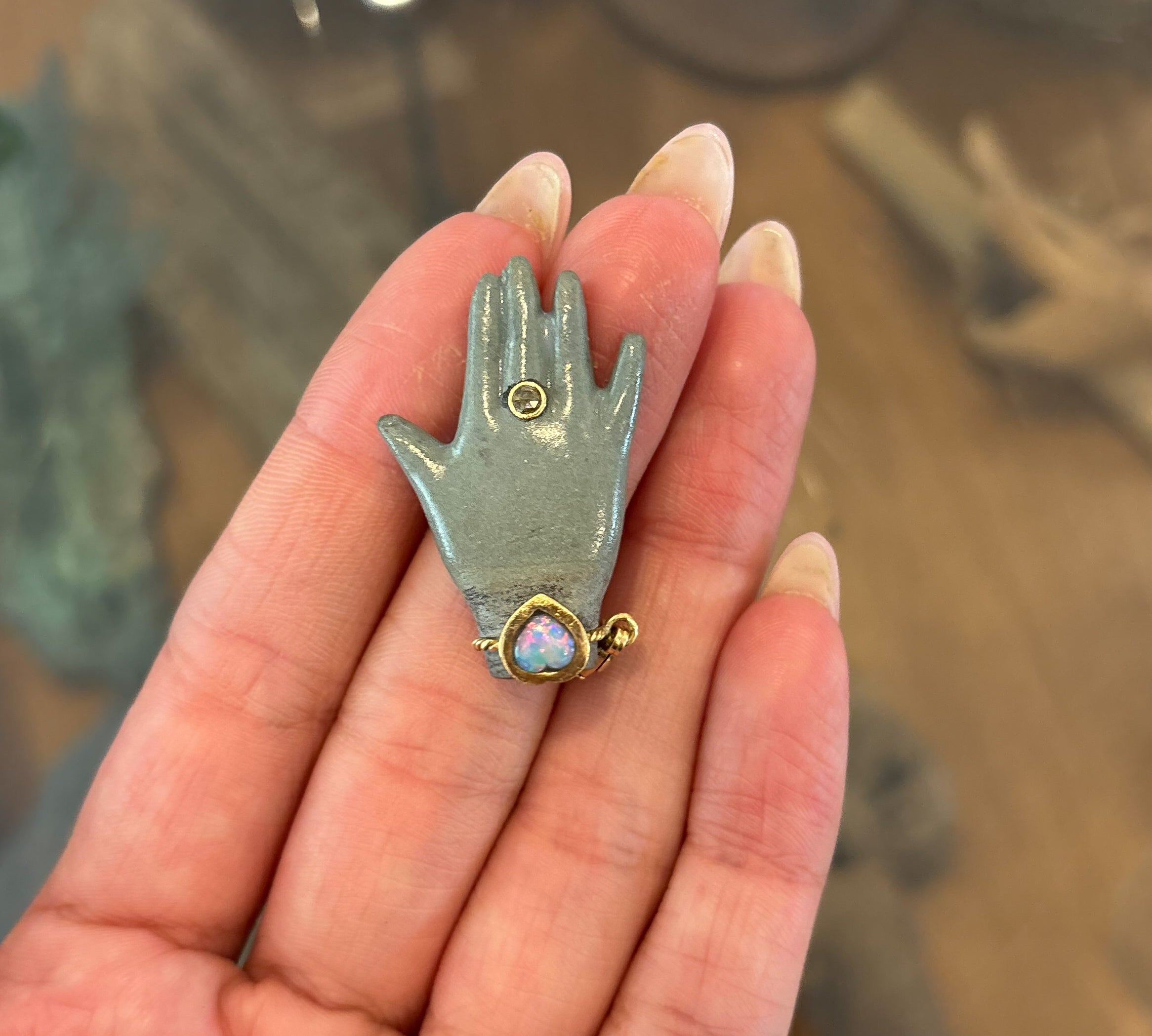 Porcelain Hand Pendant Pendant Guita M   