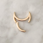 Crescent Moon Charm Holder Charm Maura Green