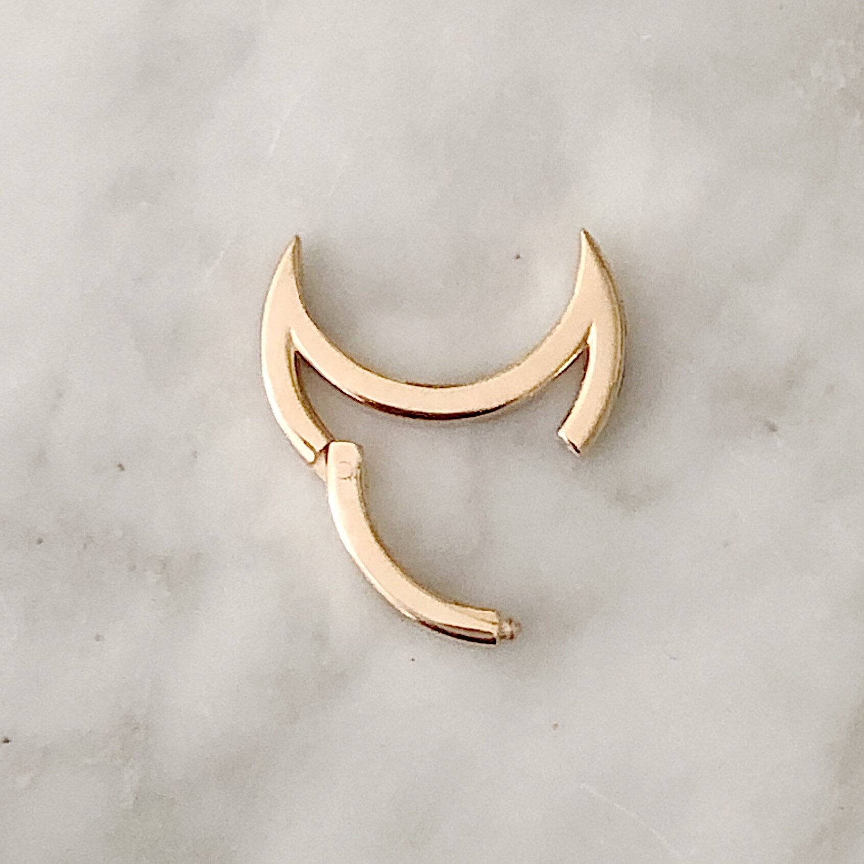 Crescent Moon Charm Holder Charm Maura Green