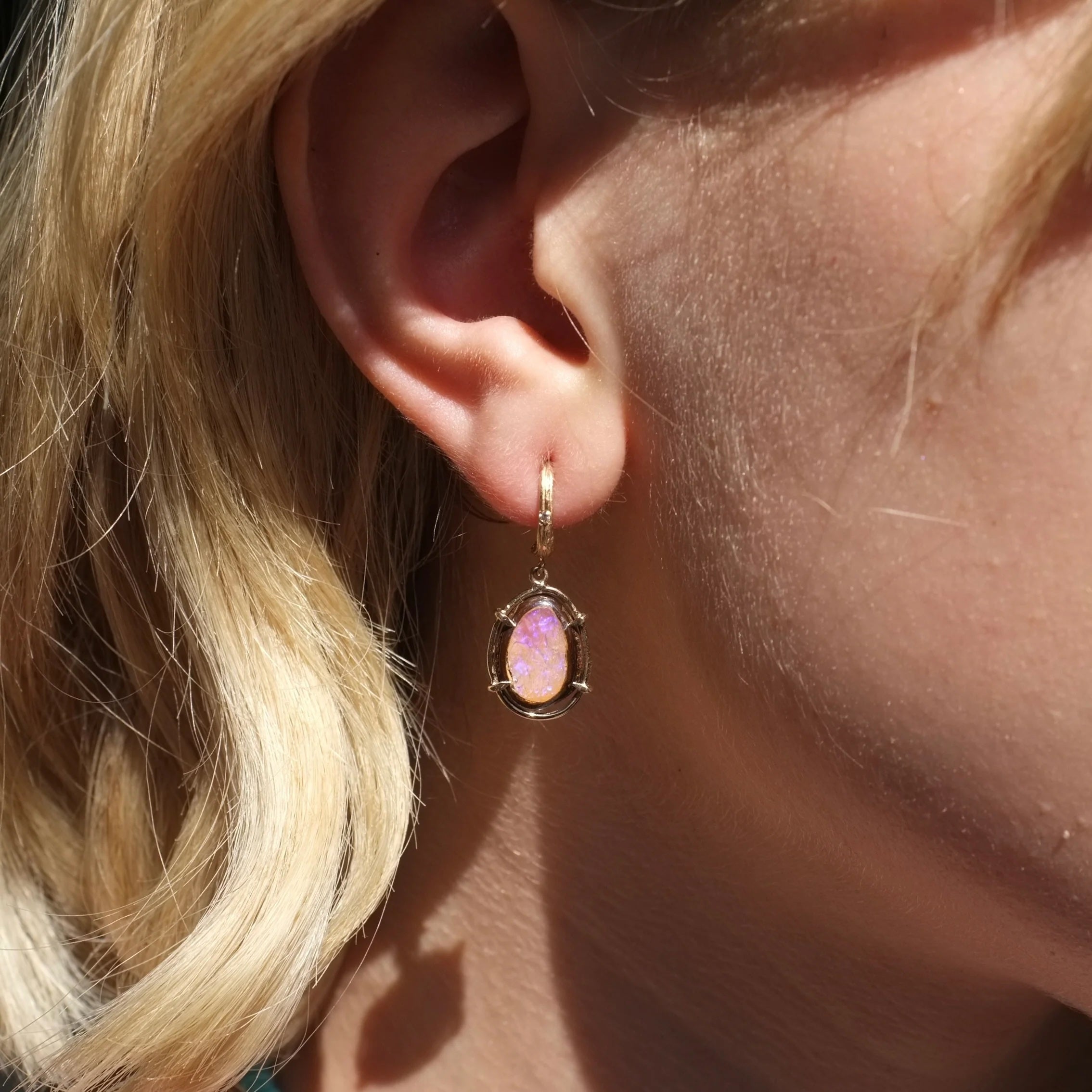 Opal Earrings Drop Earrings Elisabeth Bell Jewelry