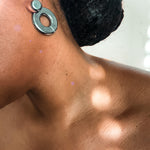 Life Hoops with Diamonds Statement Earrings MAE + LANG