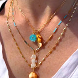 Pearl Seahorse Charm Charm Maura Green   