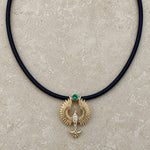 Anka Rising Leather Choker Choker Necklace Selin Kent