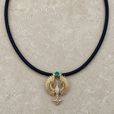 Anka Rising Leather Choker Choker Necklace Selin Kent