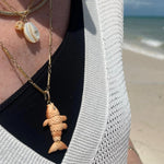 Articulated Fish Pendant Pendant Maura Green