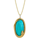 Sleeping Beauty Snake Pendant Pendant Necklace Perez Bitan