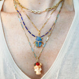 Luminescent Scarab Beetle Charm with Diamond Charm Maura Green