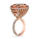 Morganite Ark Ring Cocktail Ring Karma El-Khalil