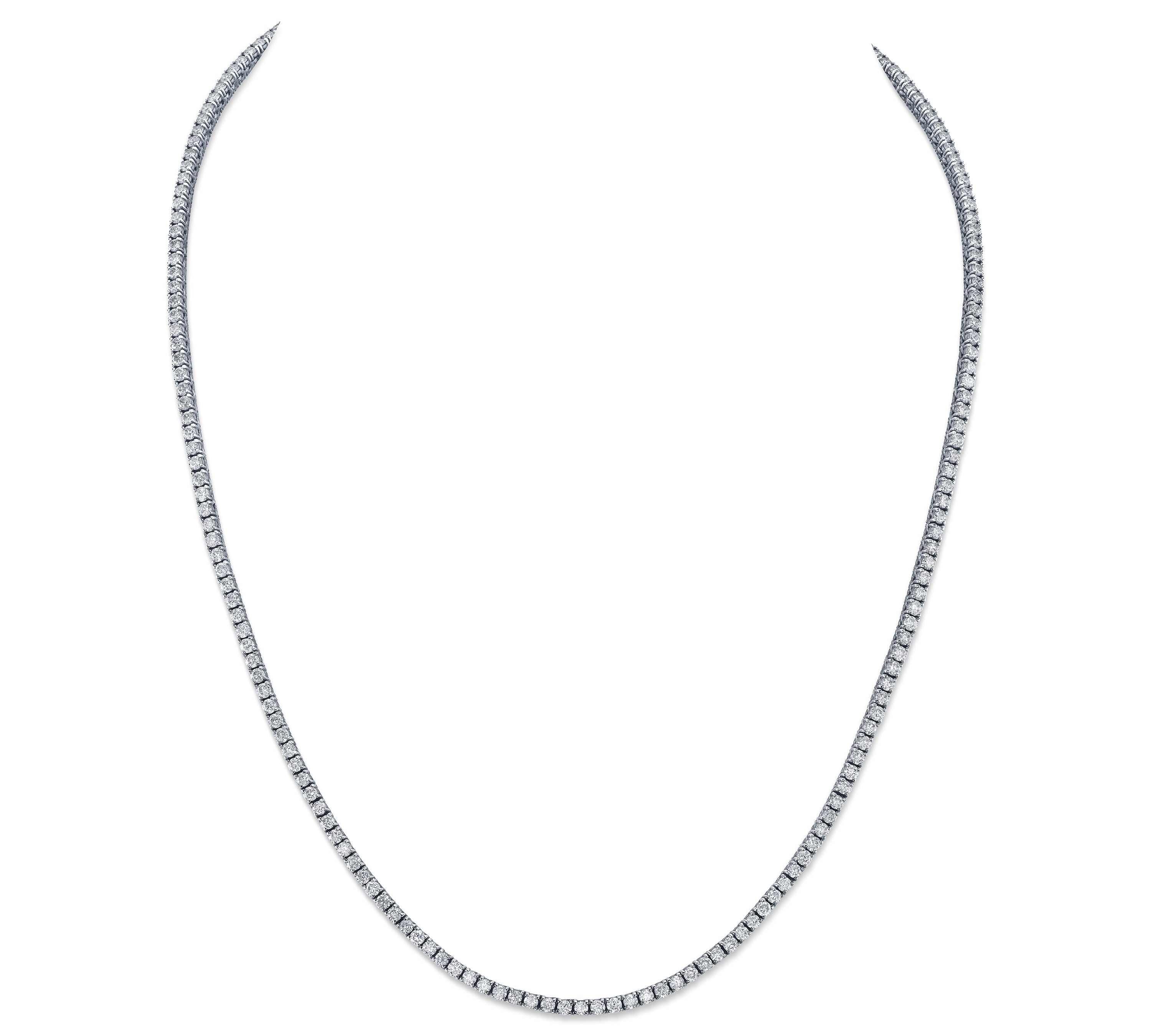 Deux Diamond Tennis Necklace Tennis Necklace Roseark Deux