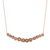Dozen Roses Necklace, Large Necklace Roseark Jewelry Rose gold