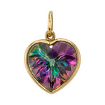 Labradorite Heart Charm Charm Roseark Deux
