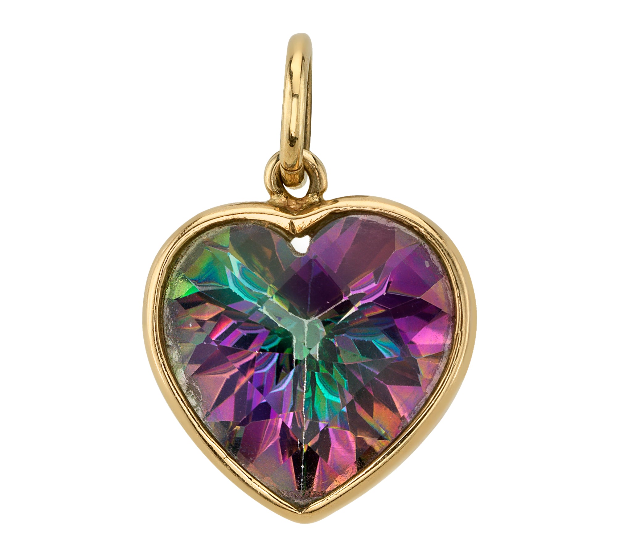 Labradorite Heart Charm Charm Roseark Deux