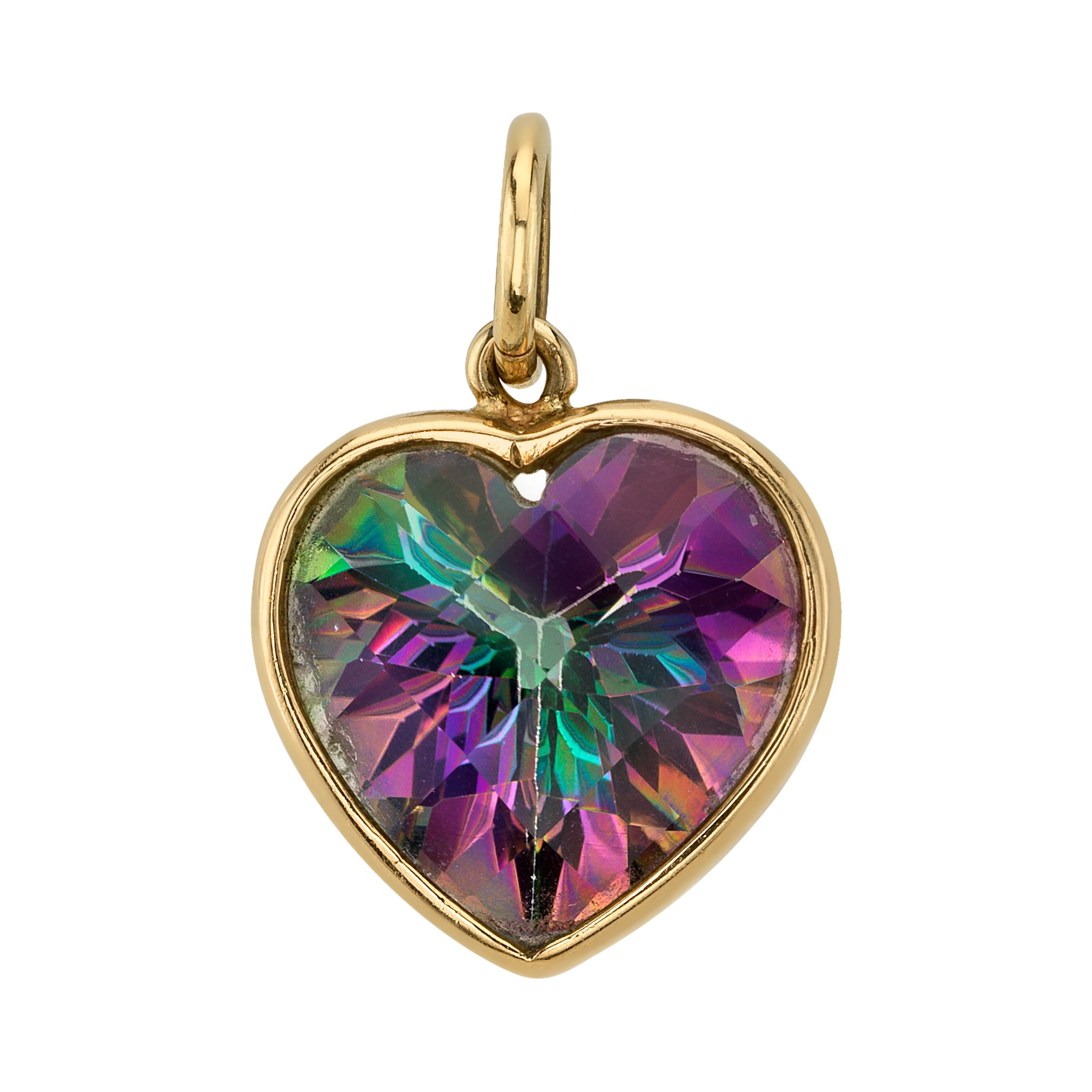 Labradorite Heart Charm Charm Roseark Deux