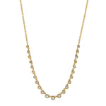 Bezel Dangle Diamond Necklace Necklace Roseark Deux