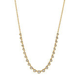 Bezel Dangle Diamond Necklace Necklace Roseark Deux