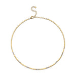 Rectangle Three-Diamond Necklace Necklace Roseark Deux