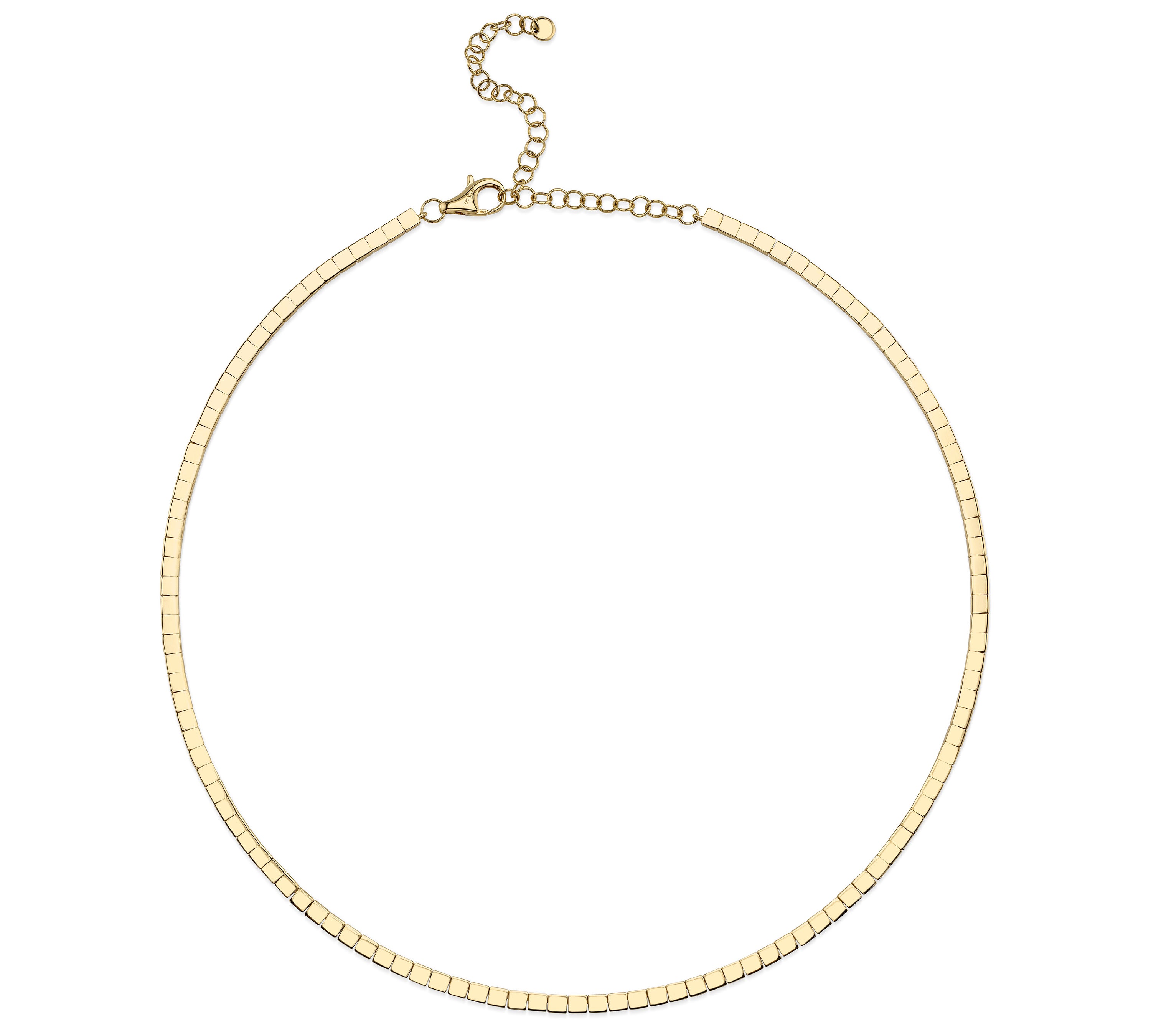 Flat Brick Necklace, Medium Necklace Roseark Deux