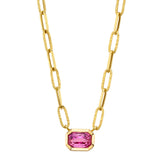 Padparadscha Power Necklace Pendant Necklace Roseark