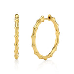 Medium Bamboo Hoops Hoop Earrings Roseark Deux