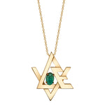 Star of David "Love" Necklace Pendant Necklace Perez Bitan