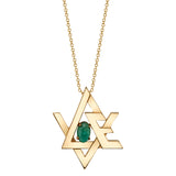 Star of David "Love" Necklace Pendant Necklace Perez Bitan