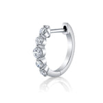 5 Diamond Gradient Huggie Huggie Earrings Roseark Deux Single  