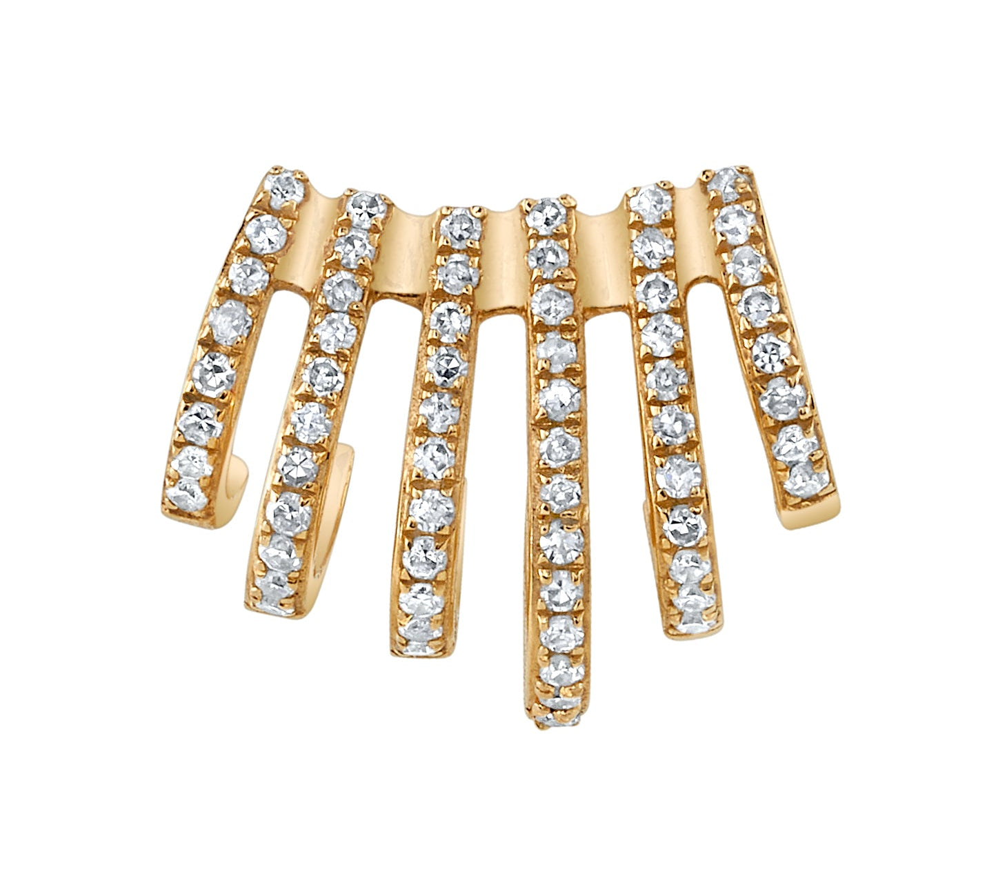 Linear Cuff Stud, Single Ear Cuff Earring Roseark Deux   