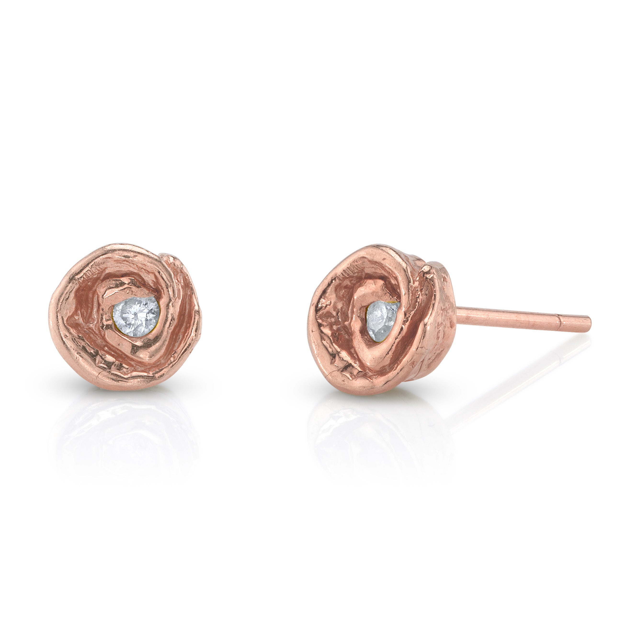 Rosebud Stud, Large Stud Earrings Roseark Jewelry