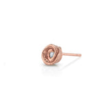 Rosebud Stud, Small Stud Earrings Roseark Jewelry Rose gold Single