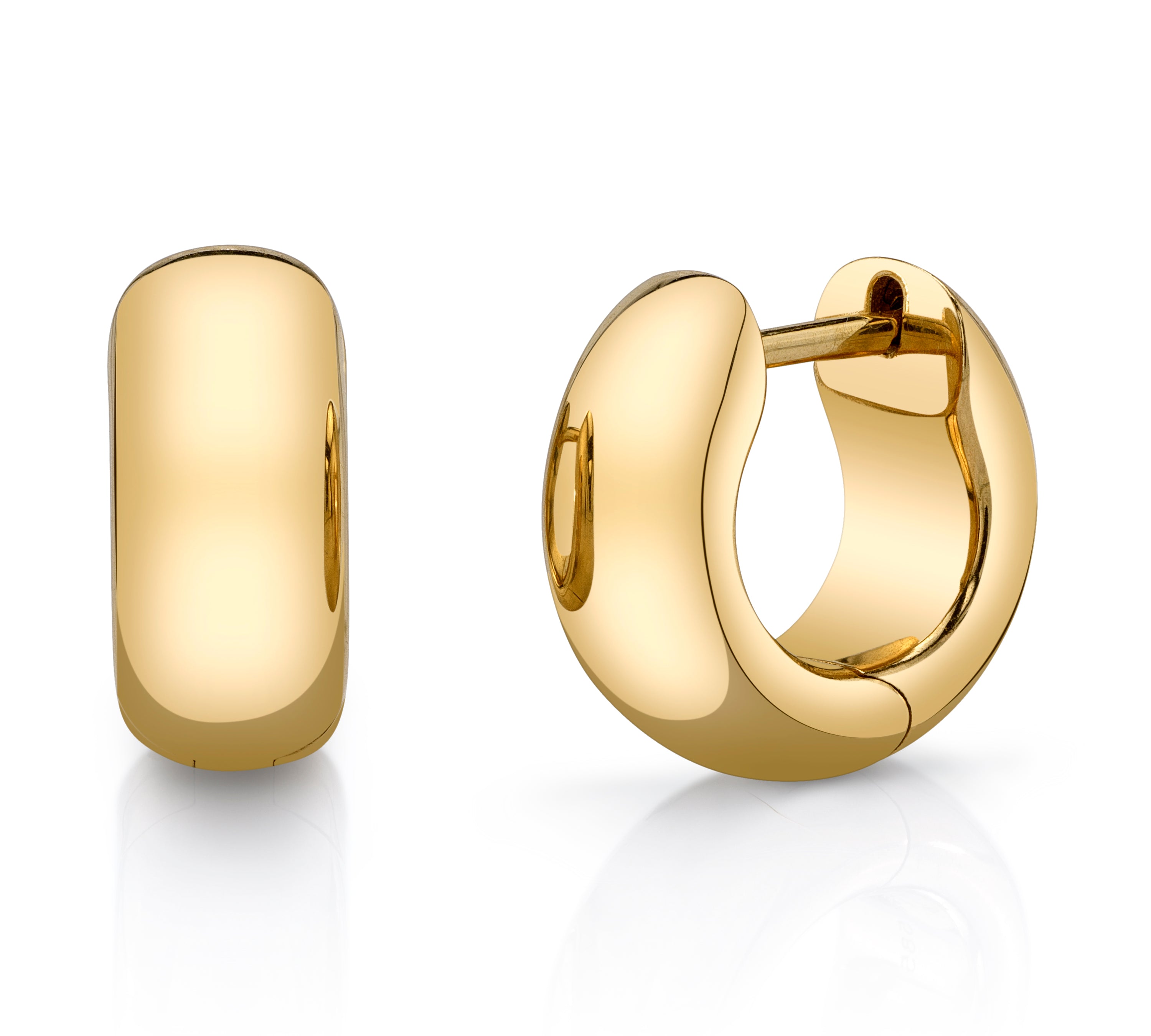 Mini Gold Huggie Huggie Earrings Roseark Deux Pair  