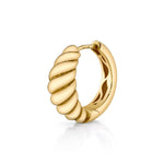 Twist Huggie Huggie Earrings Roseark Deux Single Wide