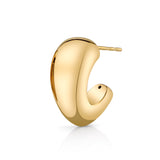 Puffy Half-Hoop Hoop Earrings Roseark Deux Single