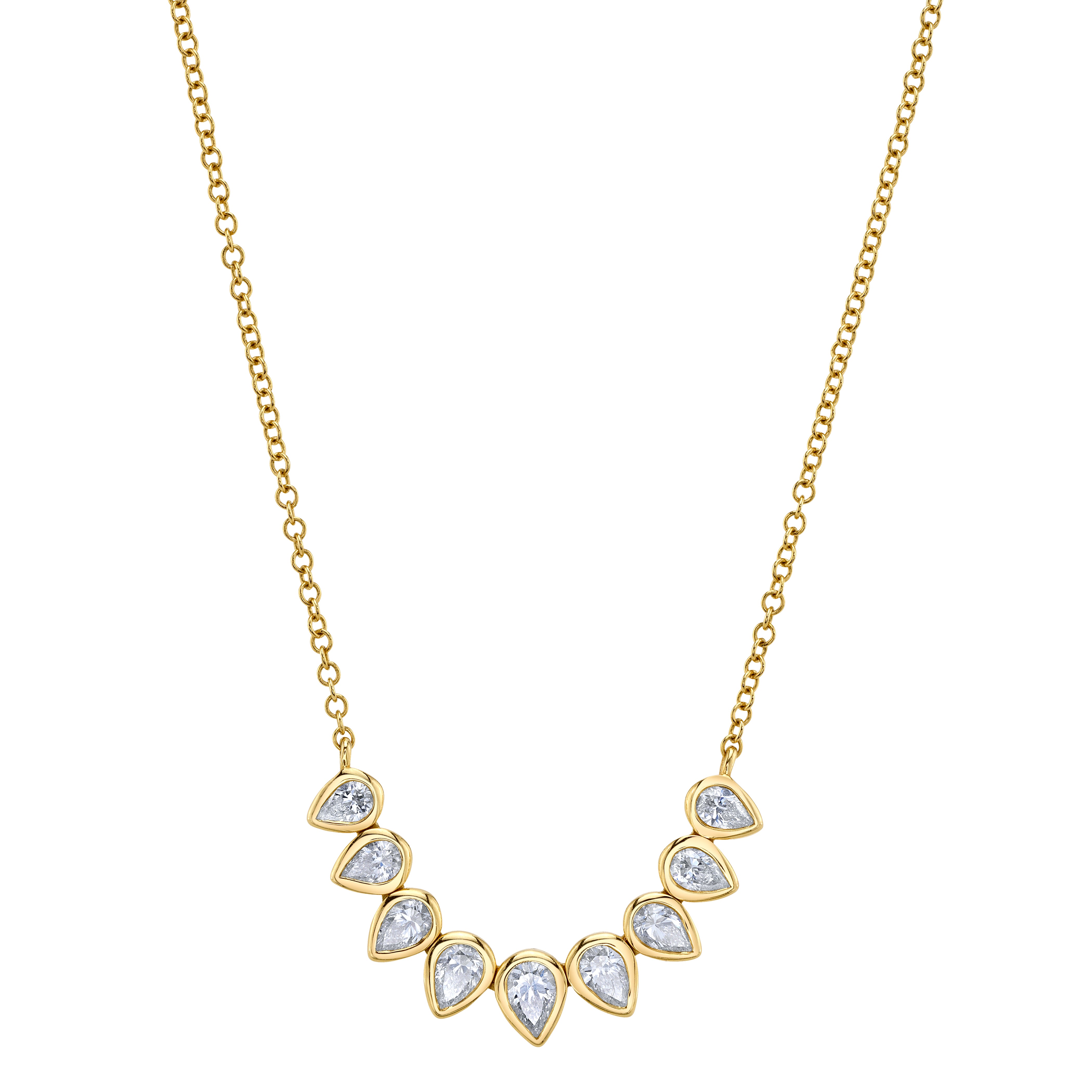 Nine Diamond Necklace Necklace Roseark Deux   