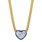 Diamond Heart Necklace Pendant Necklace Roseark