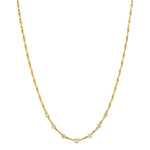 Bamboo Link Collar with Diamonds Necklace Roseark Deux