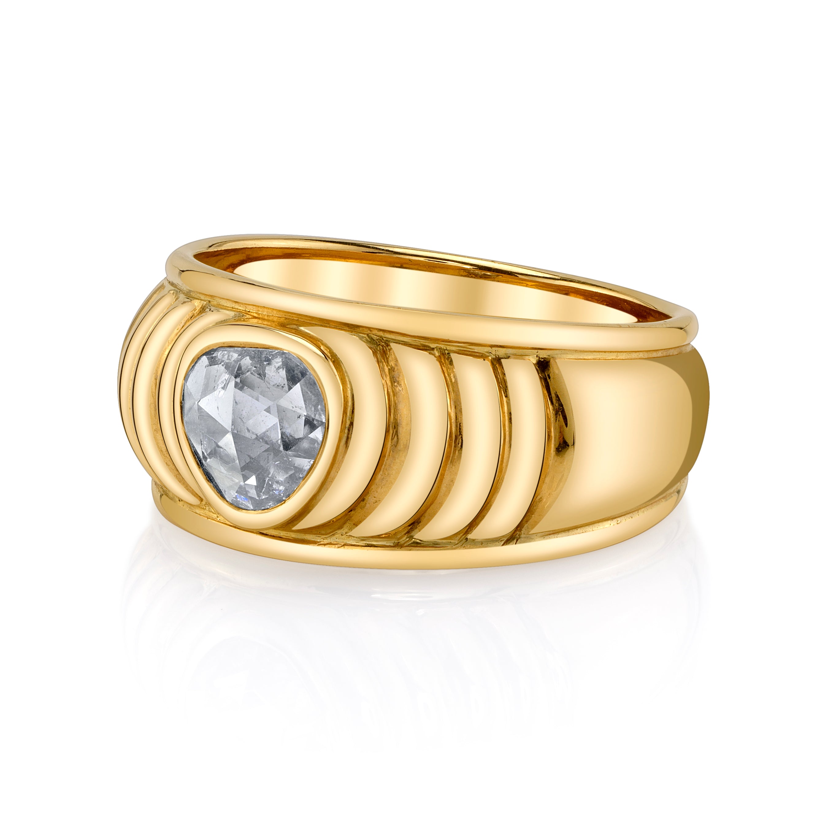 French Rosecut Diamond Ring Cocktail Ring Roseark Vintage   