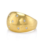 Diamond Dome Ring Band Ring Roseark Vintage