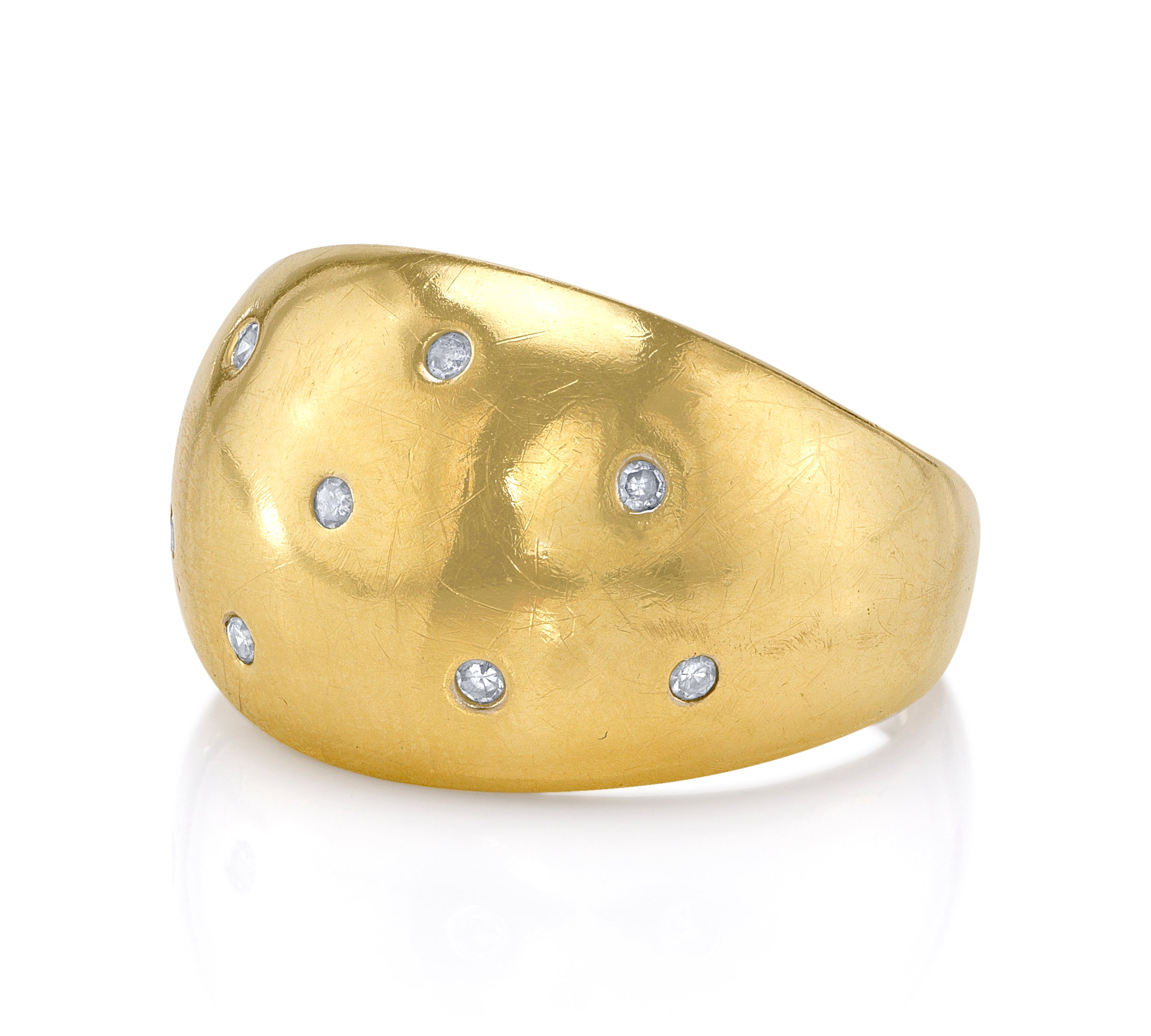 Diamond Dome Ring Band Ring Roseark Vintage