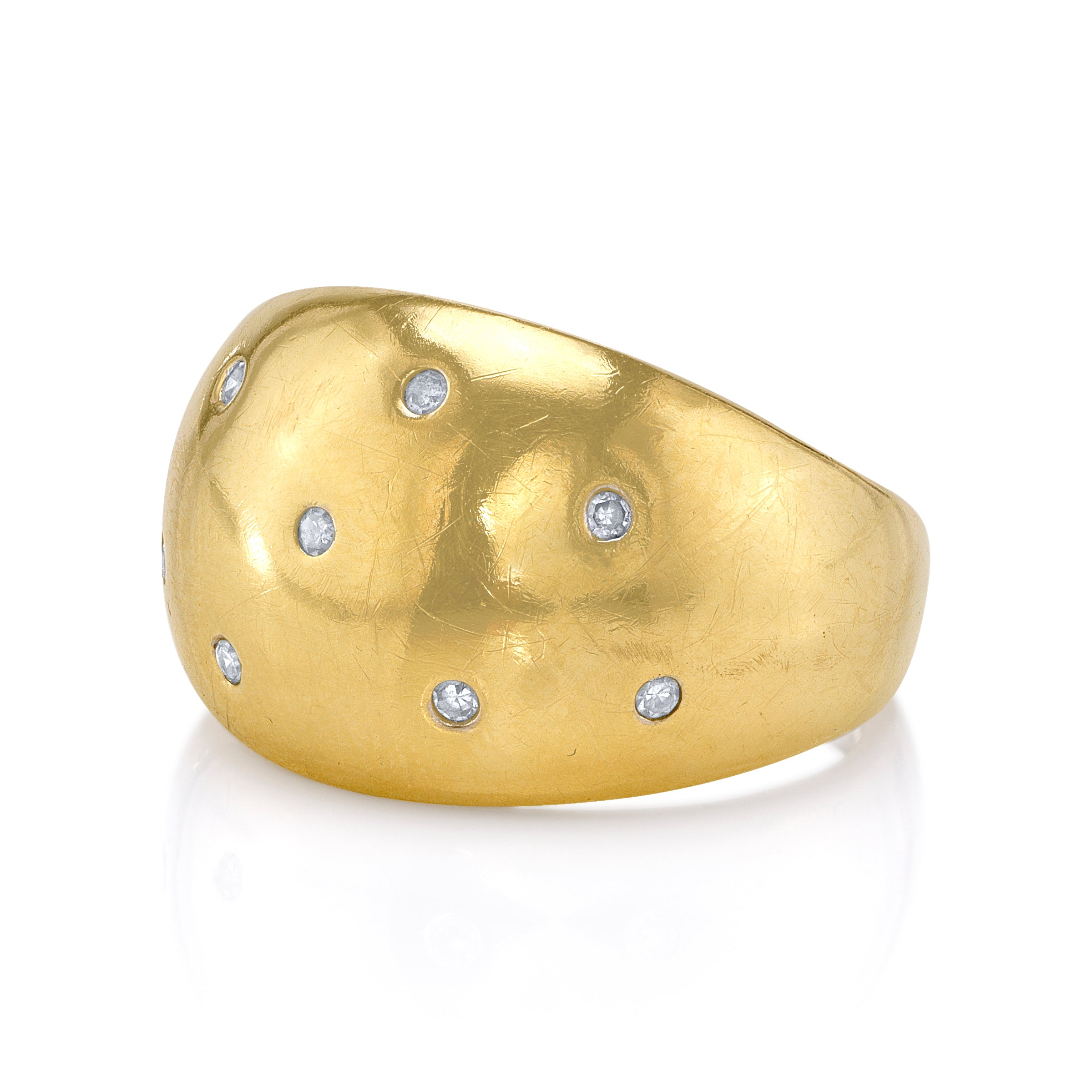 Diamond Dome Ring Band Ring Roseark Vintage