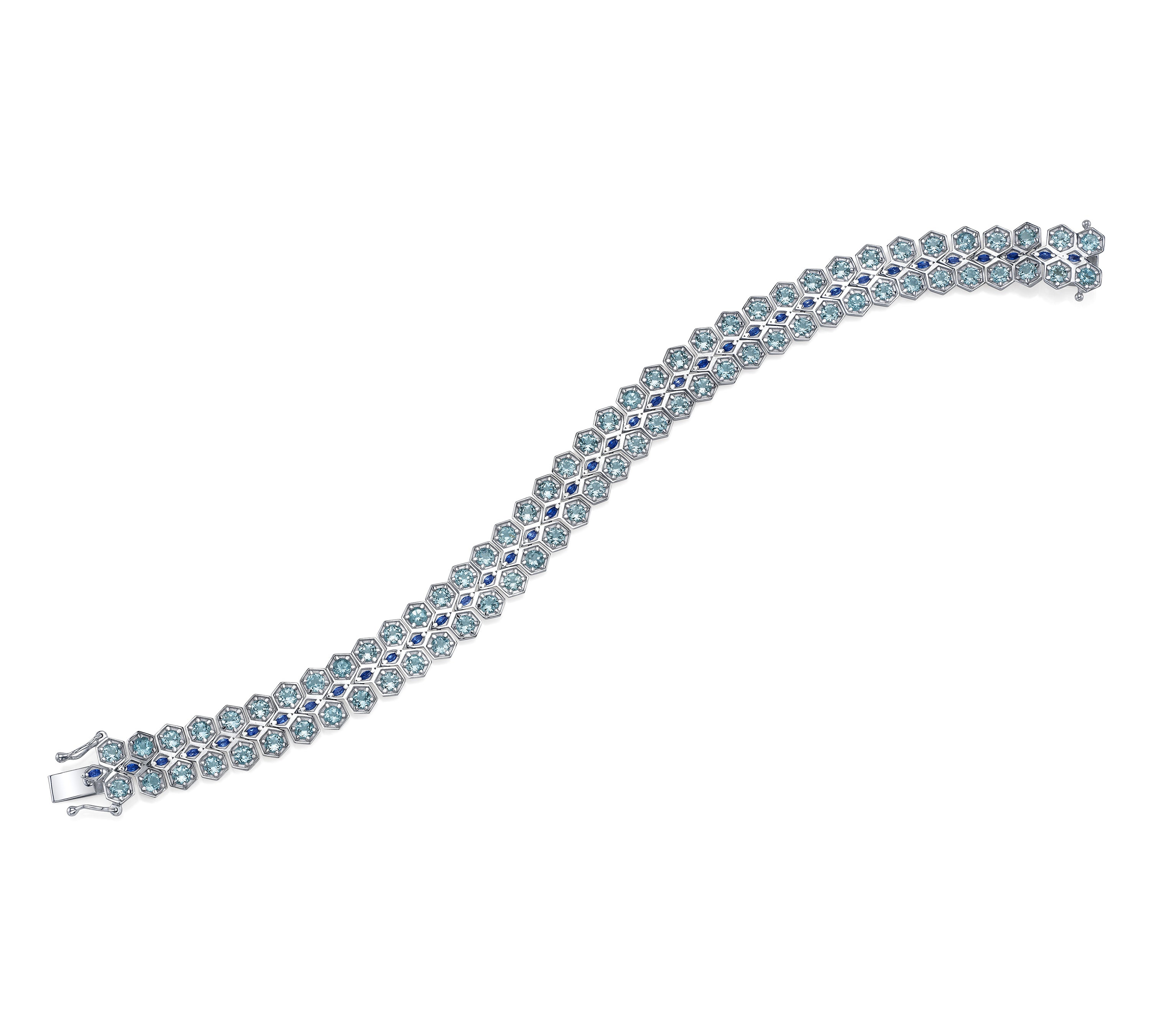 Double-Hex Marquise Tennis Bracelet Tennis Bracelet Roseark