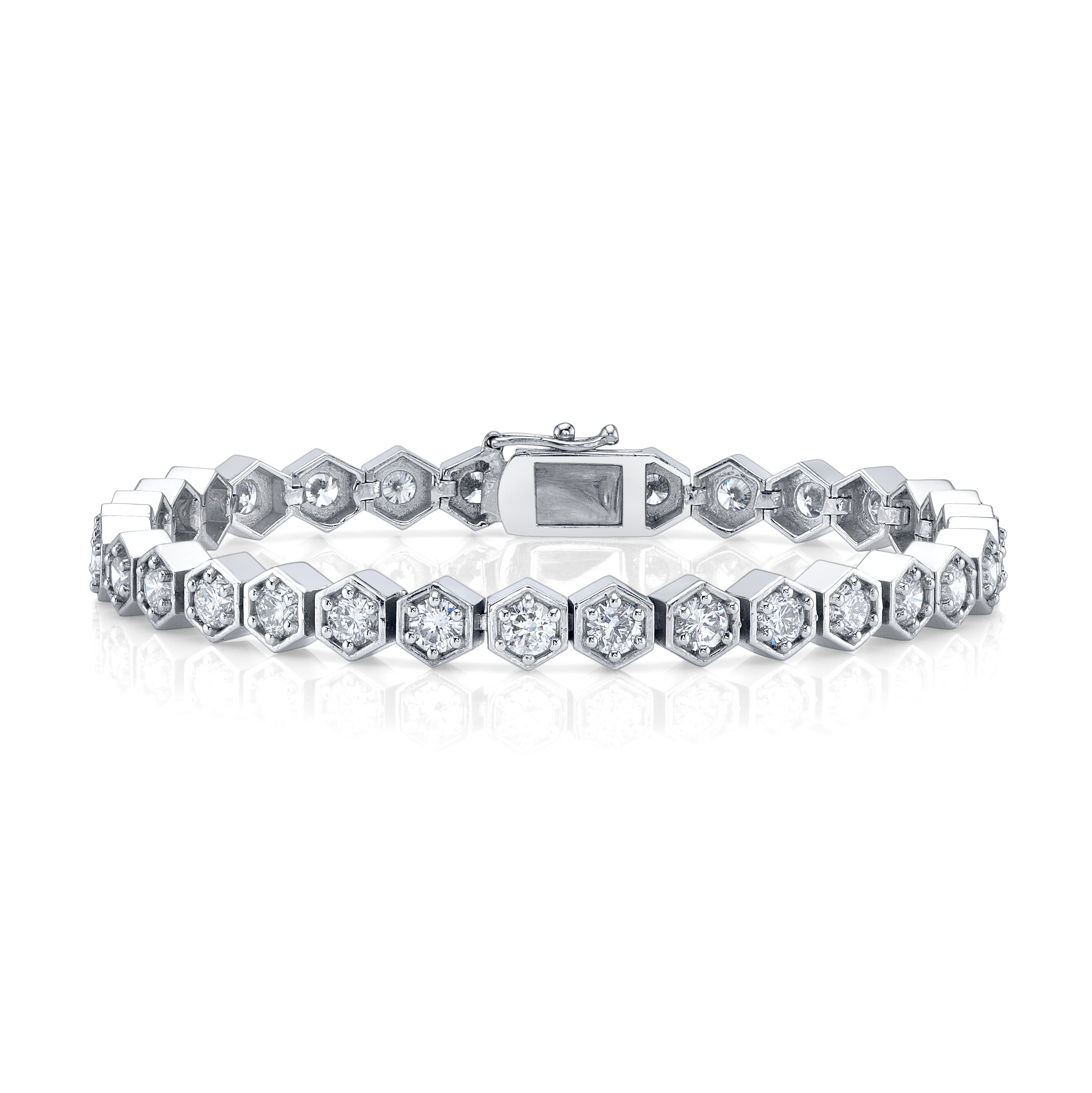 Hex Tennis Bracelet Tennis Bracelet Roseark