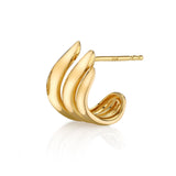 Three Line Gradual Half-Huggie Ear Cuff Earring Roseark Deux Single Left