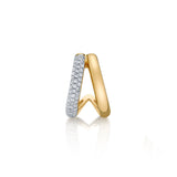 Pavé Diamond Solid V-Huggie