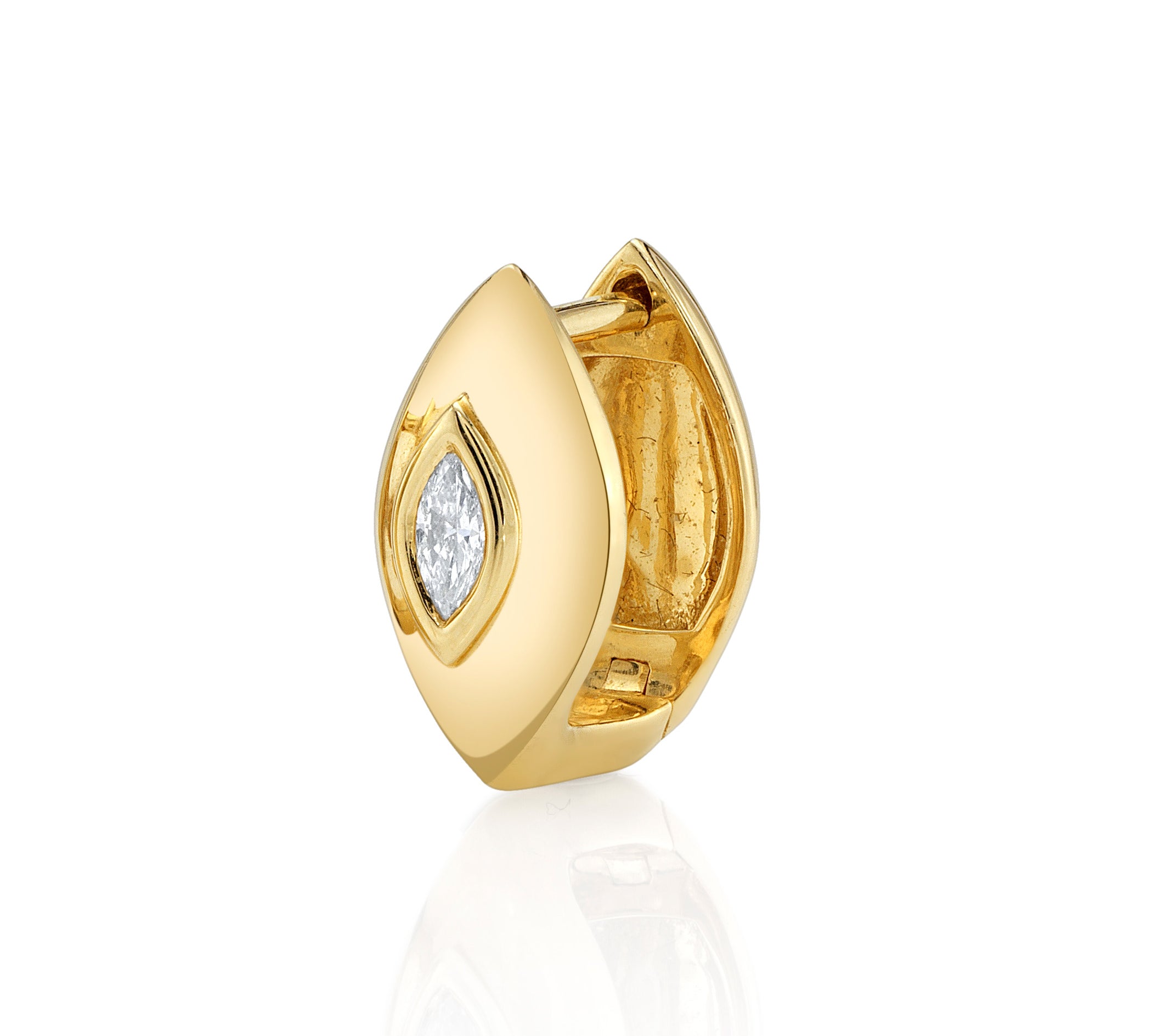 Third Eye Marquise-Diamond Stud Stud Earrings Roseark Deux Single