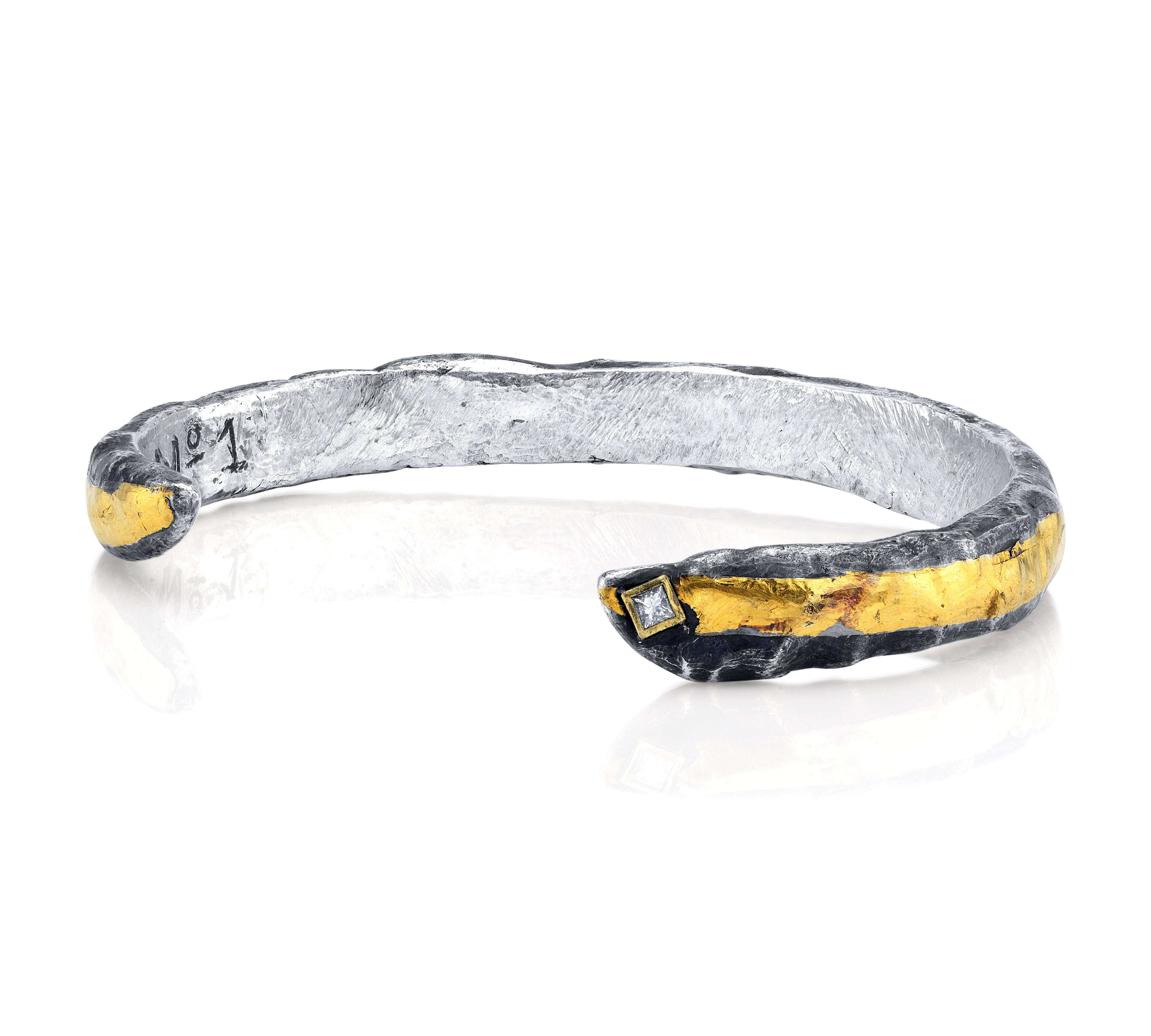 Hammered Bangle, No. 1 Bangle Stones of Character