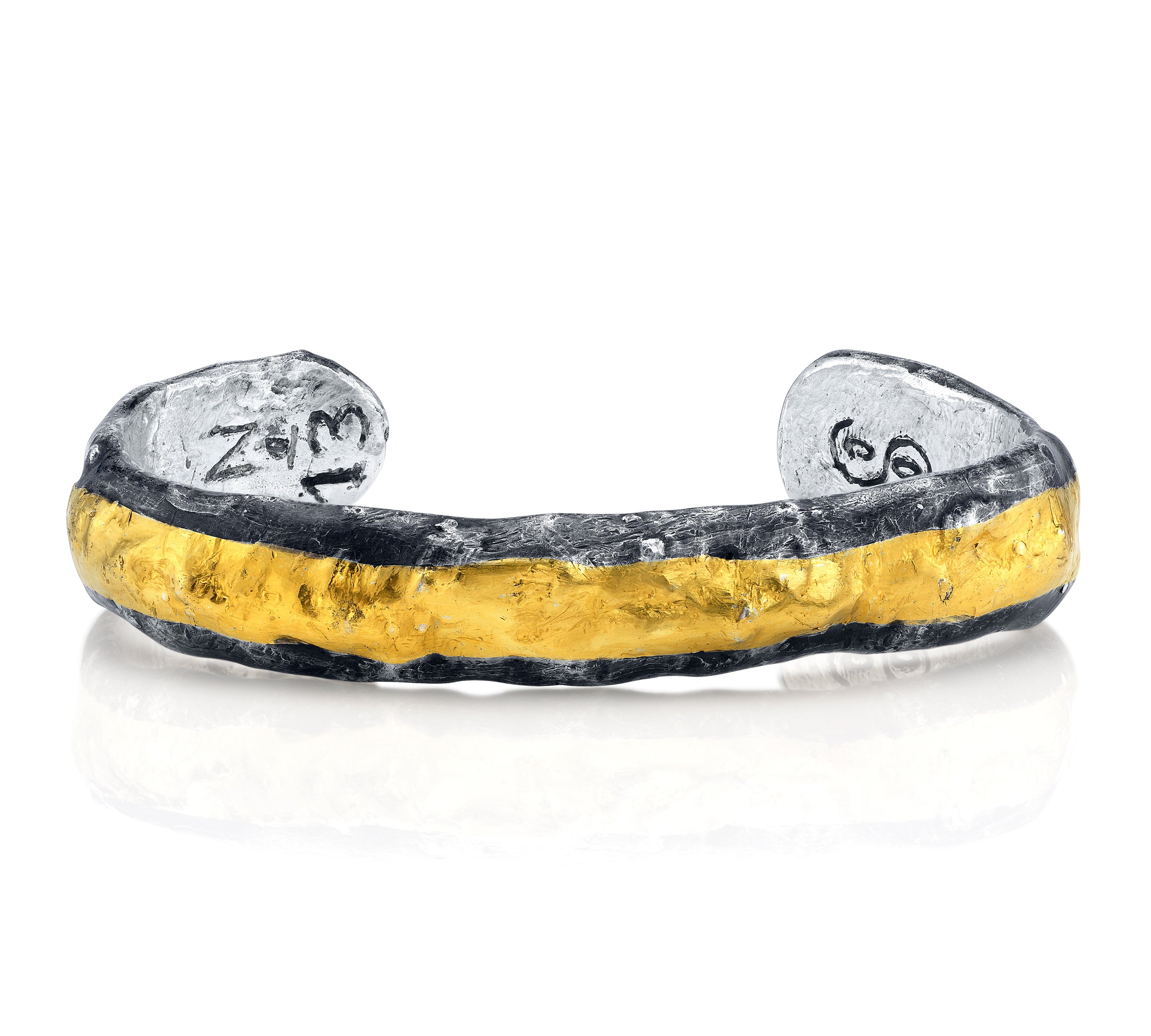 Hammered Bangle, No. 13 Cuff Bracelet Stones of Character